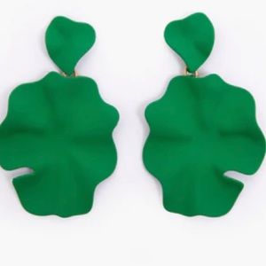 Clare V. Coated Flower Statement Earrings